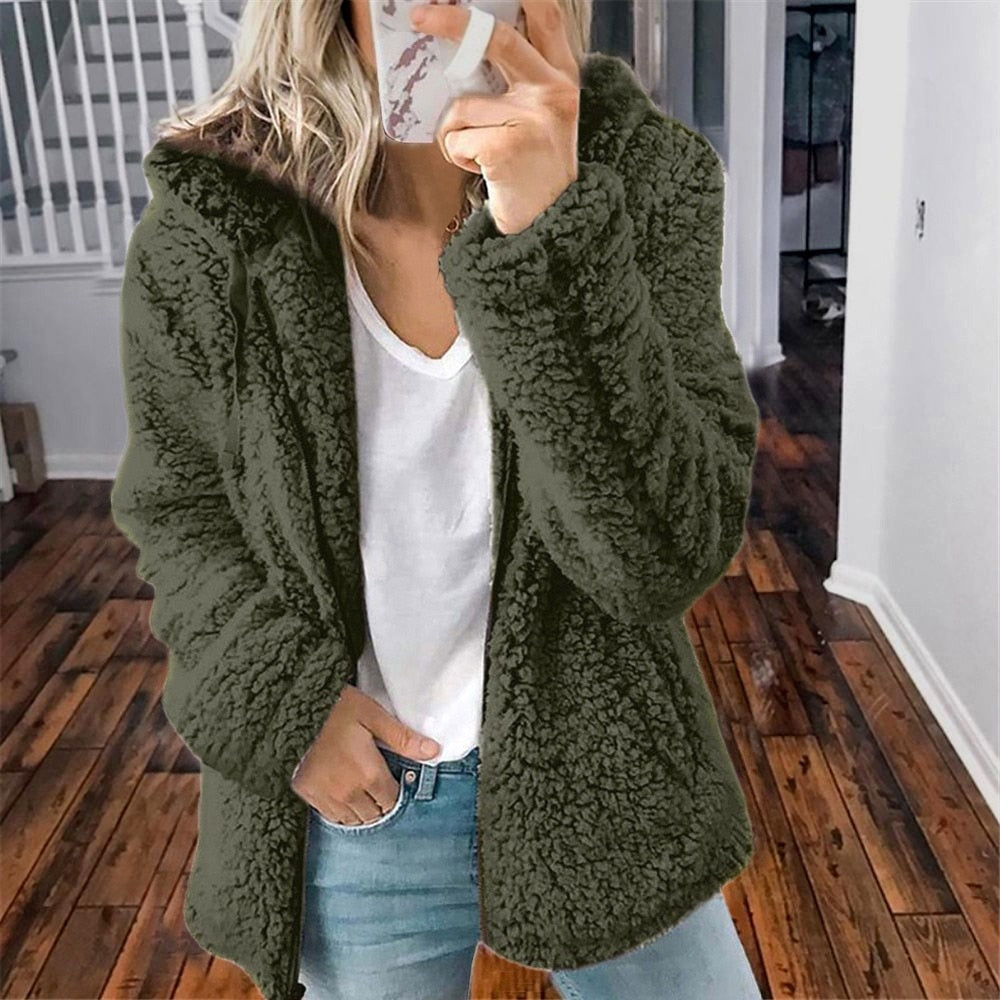 Krohn-e | Teddy-Hoodie Super Weich und Wunderbar Warm