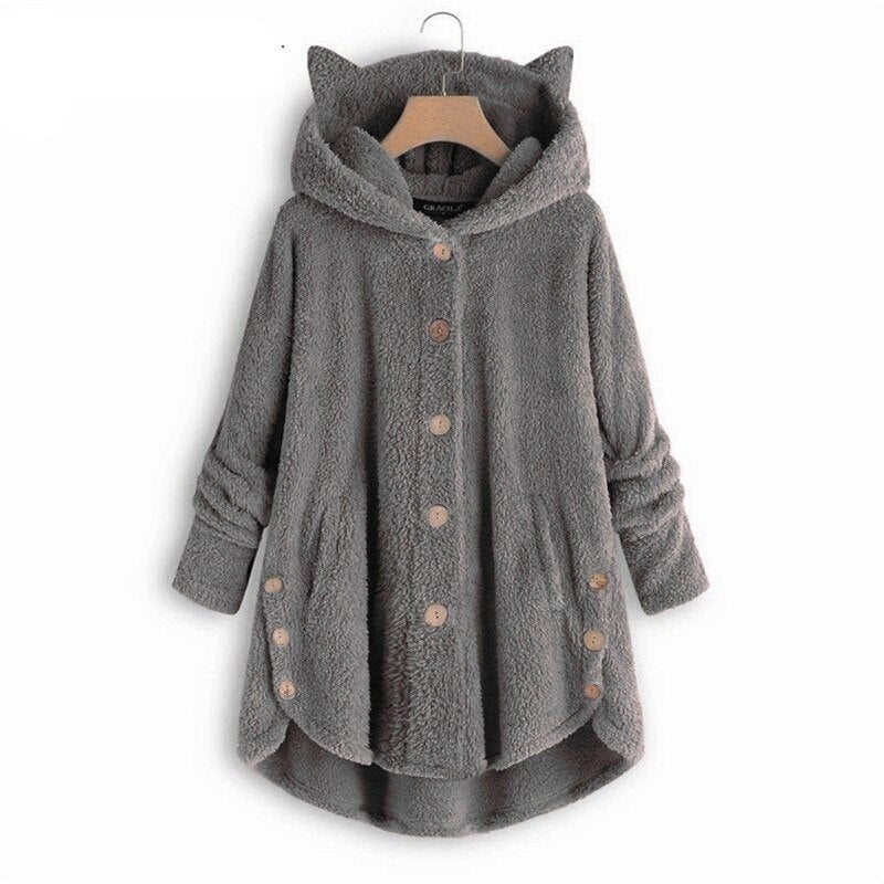 Krohn-e | Plüsch Gefütterte Katzenjacke