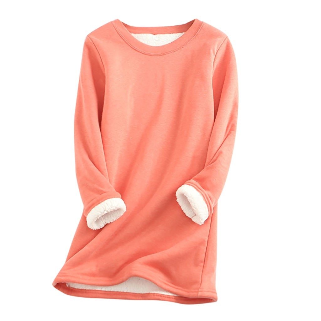 Krohn-e | Weicher Pullover mit Fleece-futter Warm und Bequem Perfekt für Heimeligkeit