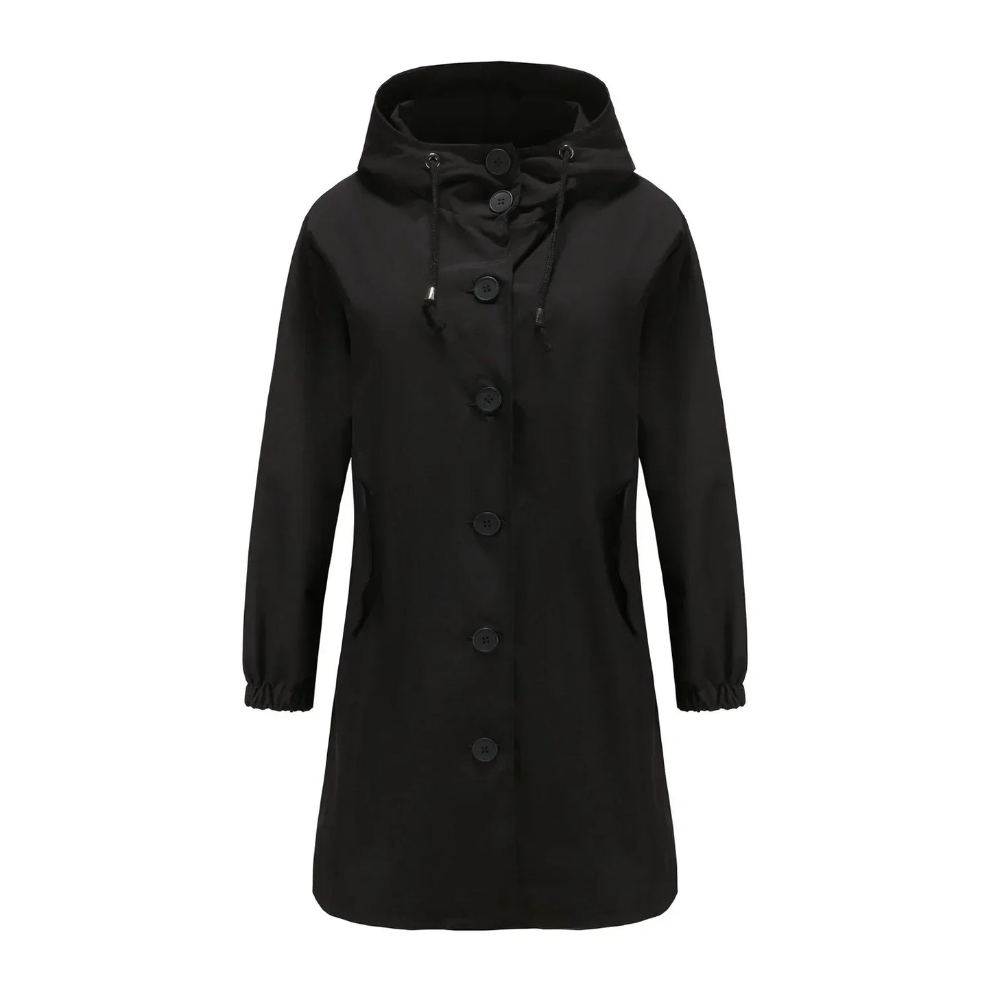 Kyler Damen Trenchcoat Windbreaker mit einfachem Revers