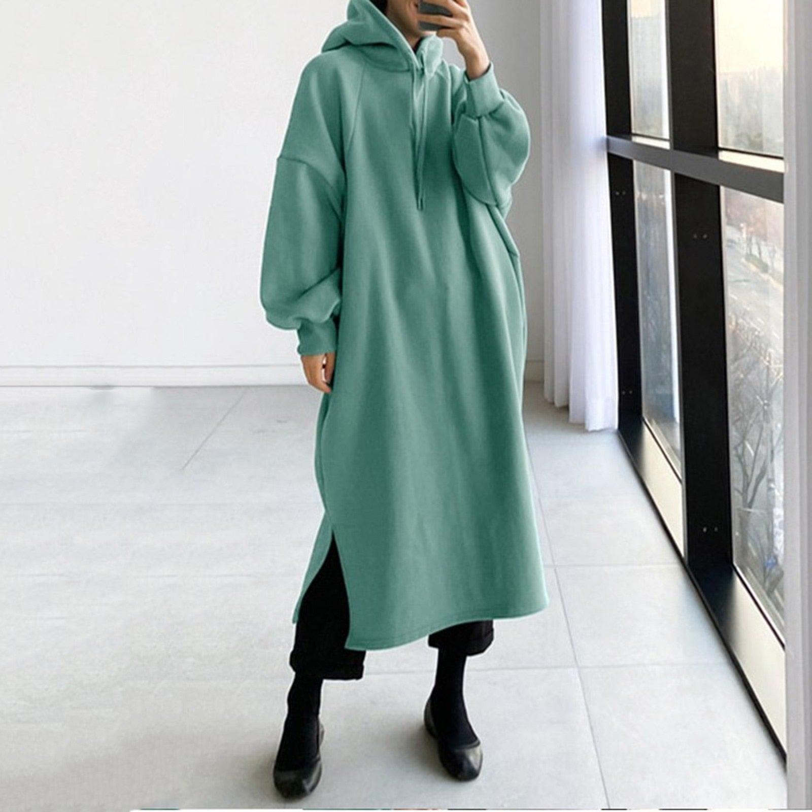 Krohn-e | Damenpullover Mit Langen Ärmeln Und Kapuze