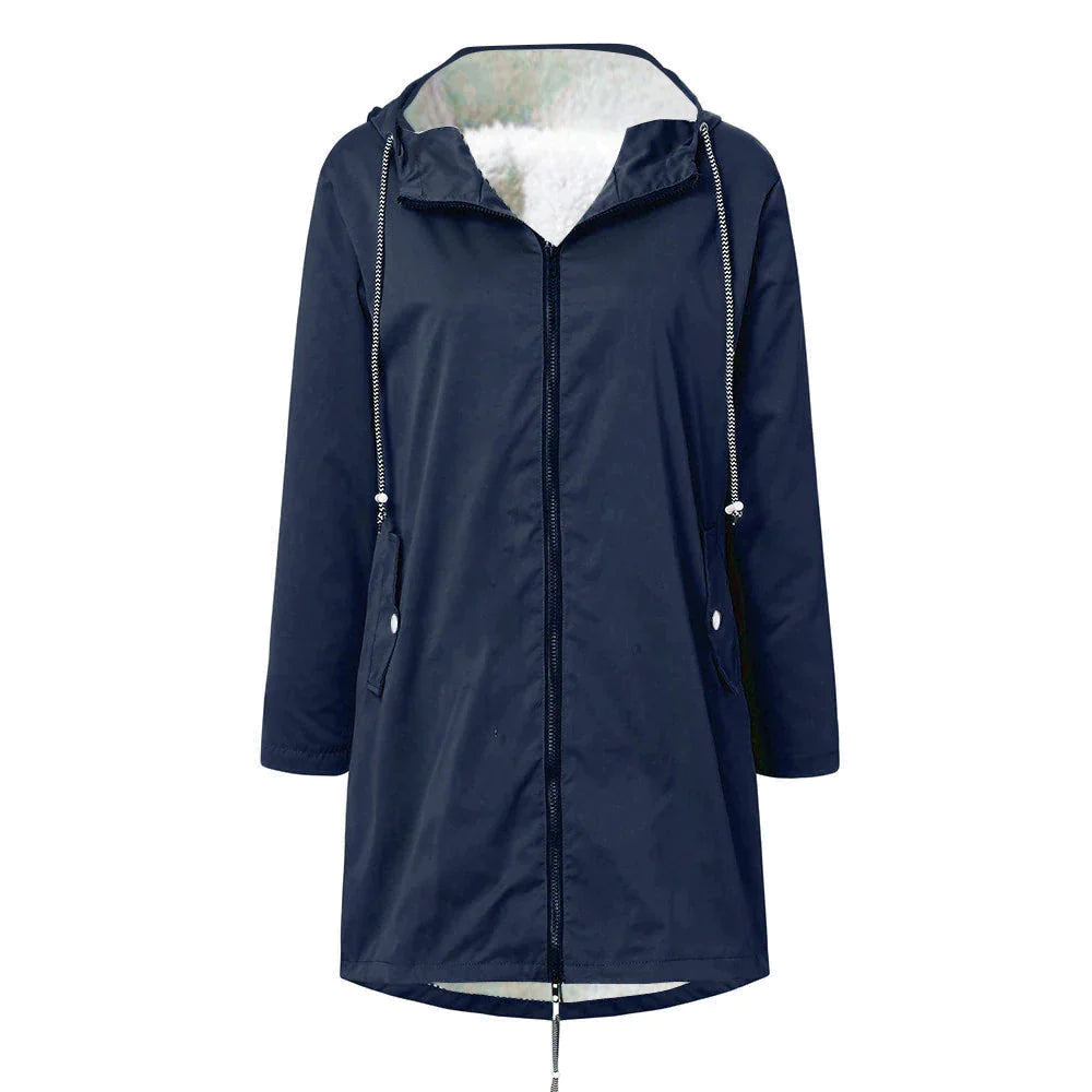 Krohn-e | Wasserdichter Fleece-Pullover mit Kapuze für Frauen Perfekt für Herbst Winter