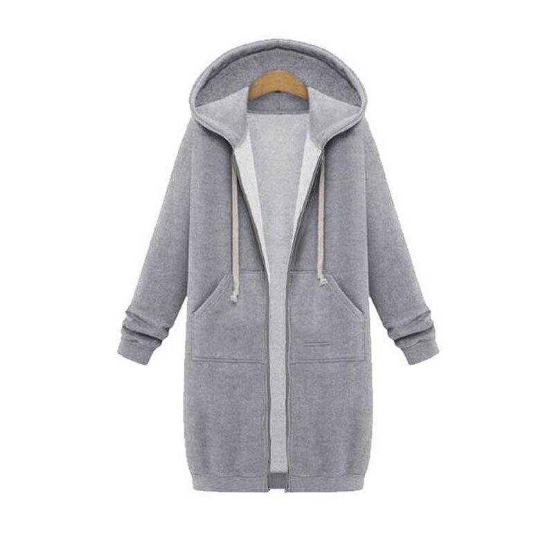 Krohn-e | Chic lange Sweatshirtjacke