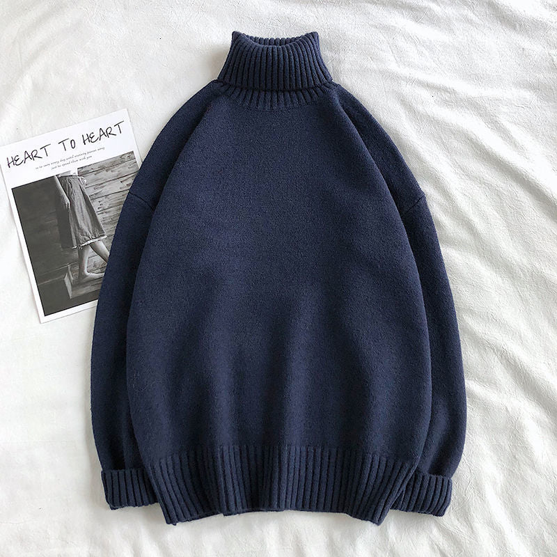 Herrenpullover mit bequemem Rollkragen