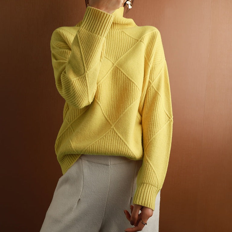 Krohn-e | Grober Pullover für Frauen