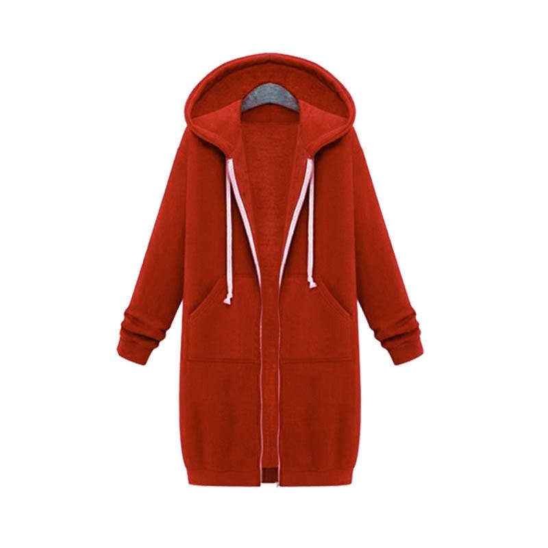 Krohn-e | Chic Lange Sweatshirt-Jacke