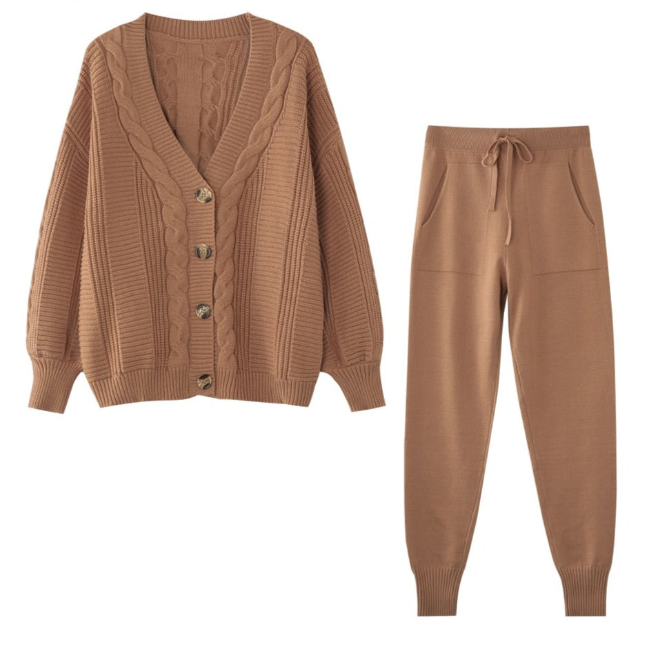 Krohn-e | Bequemes 2-Teiliges Set für Frauen Weste und Hose