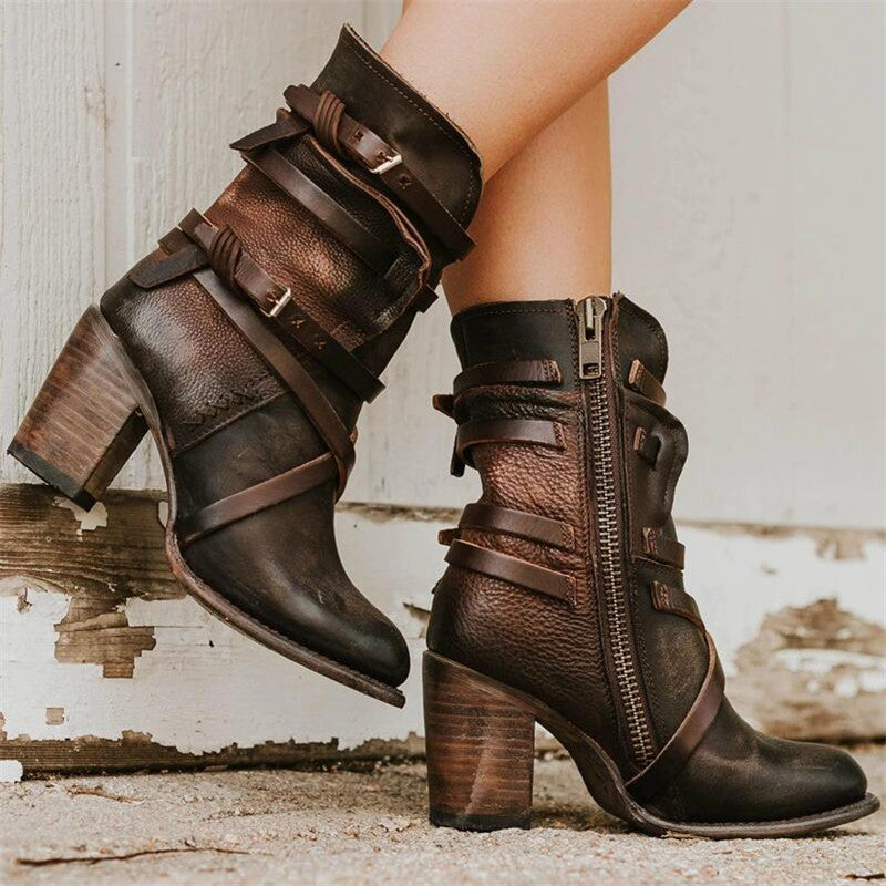 Krohn-e | Winter Damen Lederstiefel