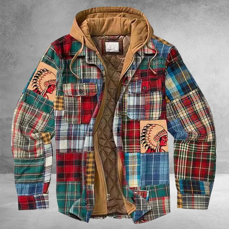 Varun gemusterte Jacke