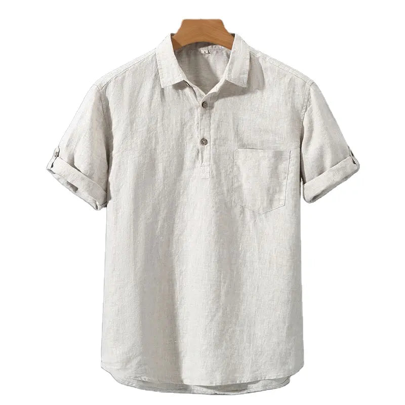 Elegante Herren-Polo aus Leinen