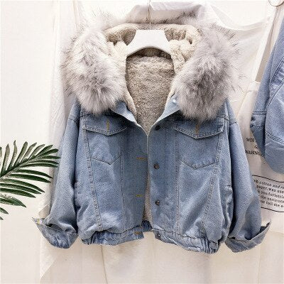Krohn-e | Denim Winterjacke für Damen