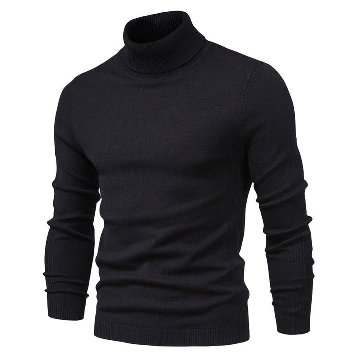 Krohn-e | Rollkragenpullover Wollmischung Stilvoll, Bequem