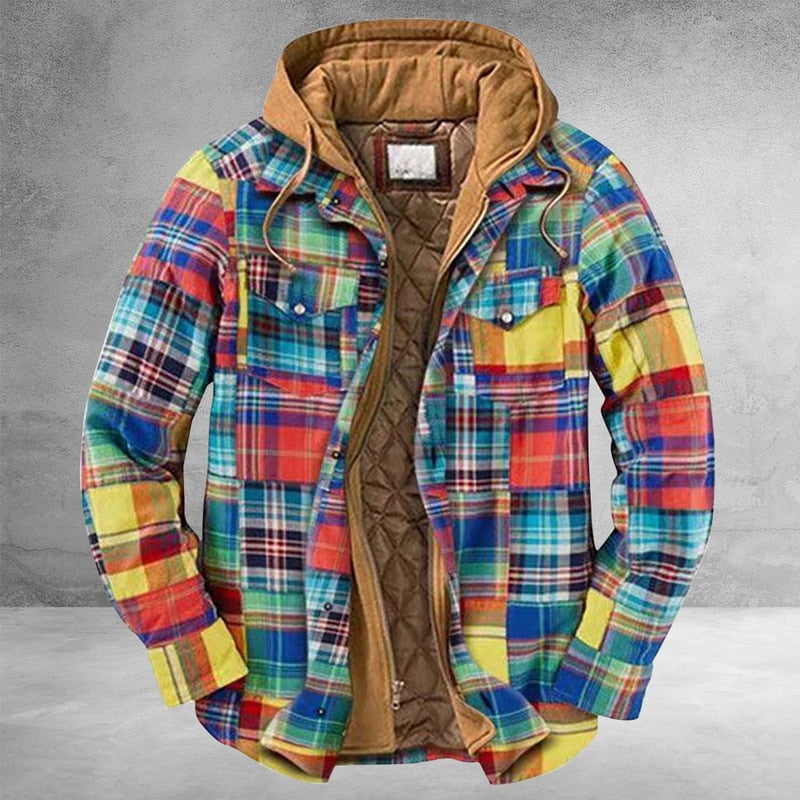 Varun gemusterte Jacke