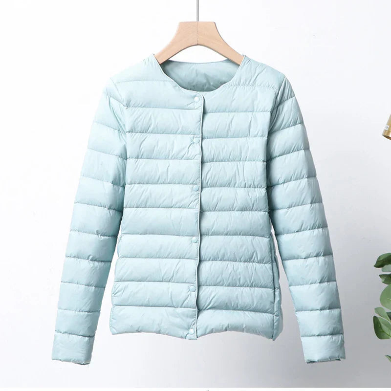 Krohn-e | Faltbare Pufferjacke mit Druckknopfverschluss