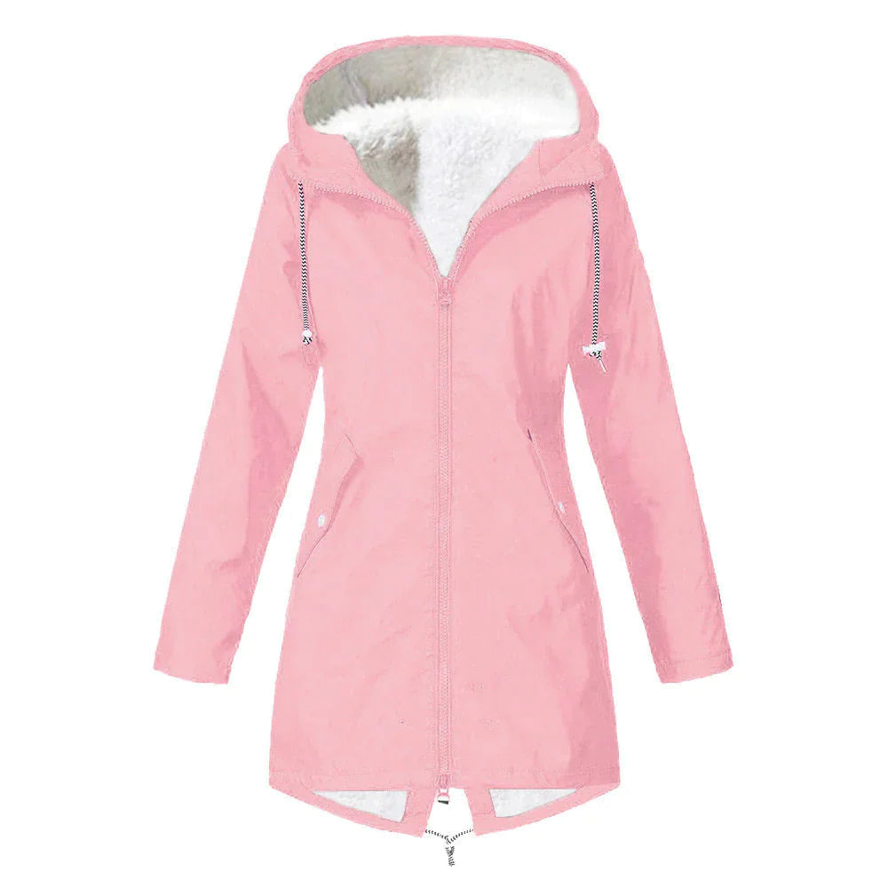 Krohn-e | Wasserdichter Fleece-Pullover mit Kapuze für Frauen Perfekt für Herbst Winter