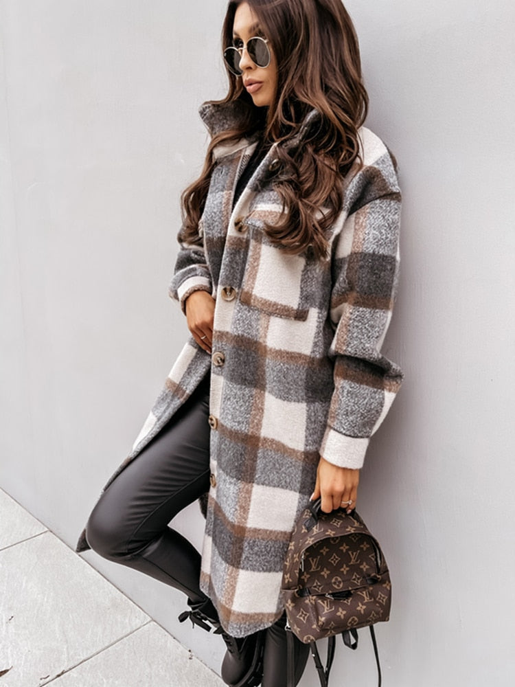 Krohn-e | Karierte Jacke - Lässig, Retro & Modisch