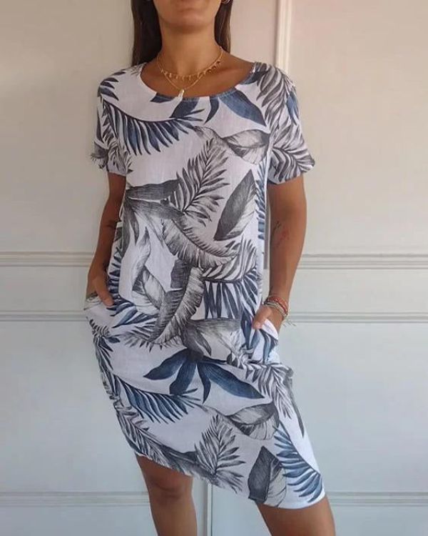 Baumwoll-Leinen Sommerkleid Hedwig