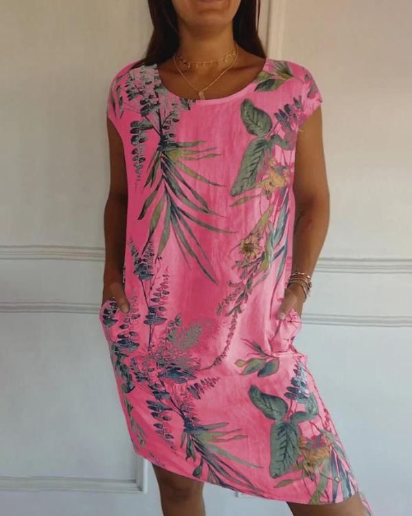 Baumwoll-Leinen Sommerkleid Hedwig