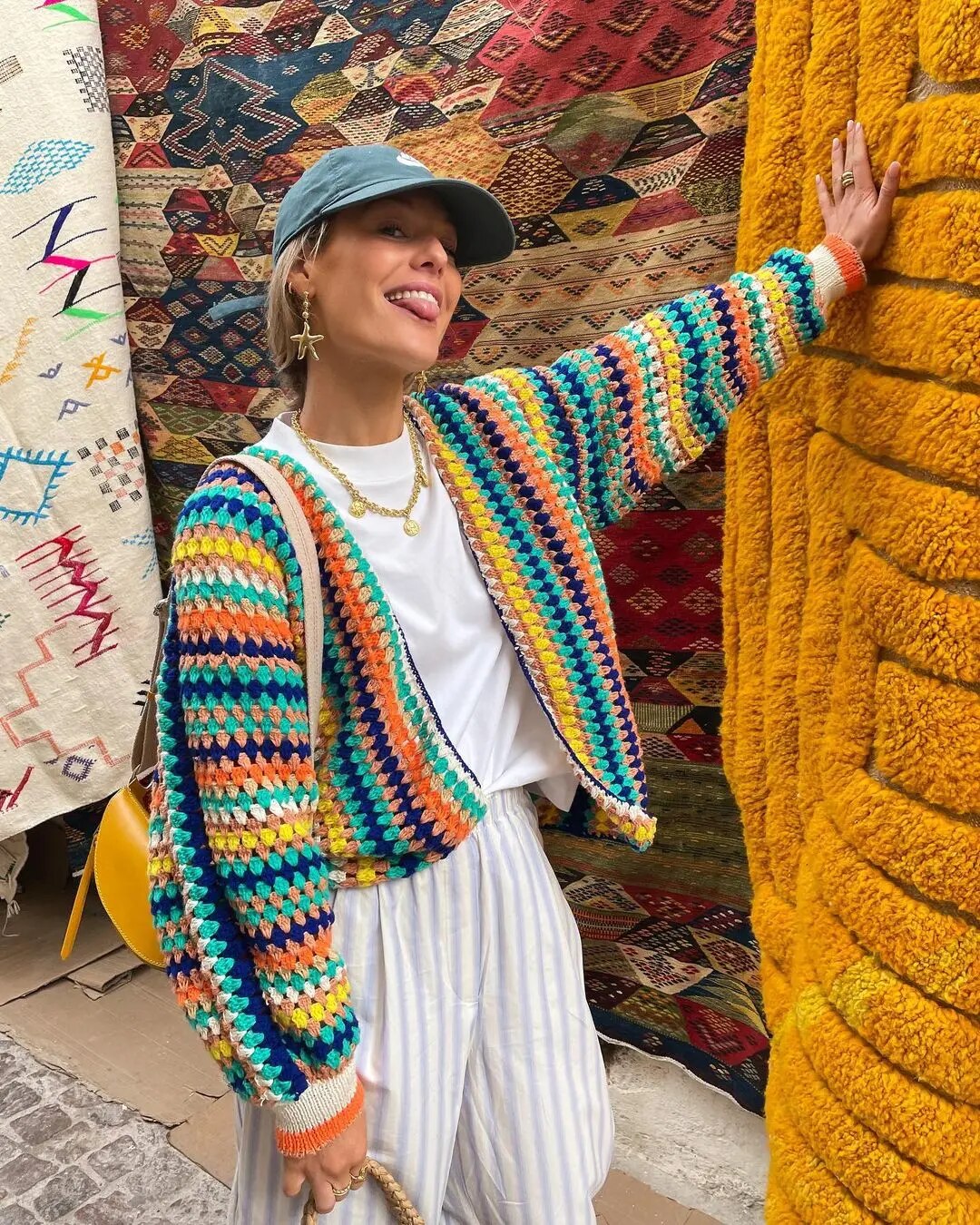 Krohn-e | Stilvolle Bunte Strickjacke