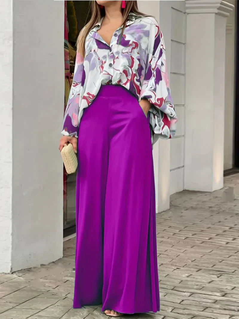 Holly Blouse and Trousers Set