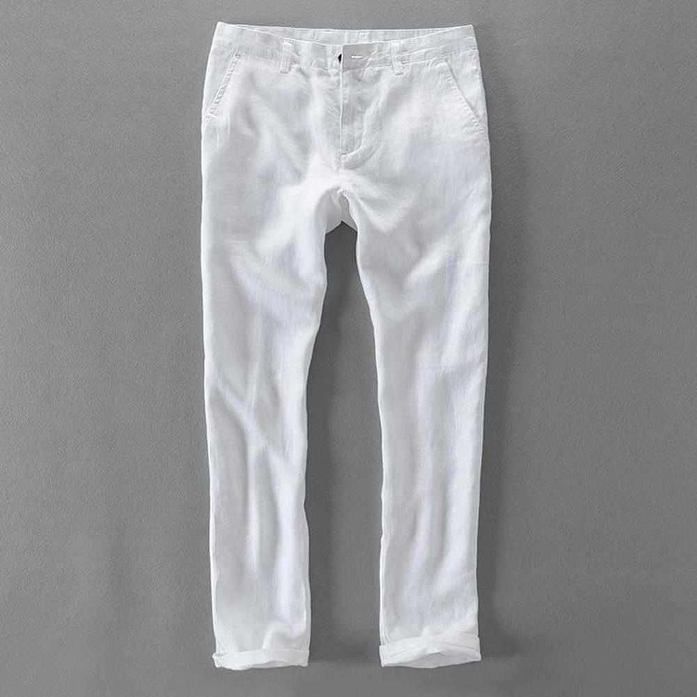 Elegant North Royal Ocean Tide Linen Trousers