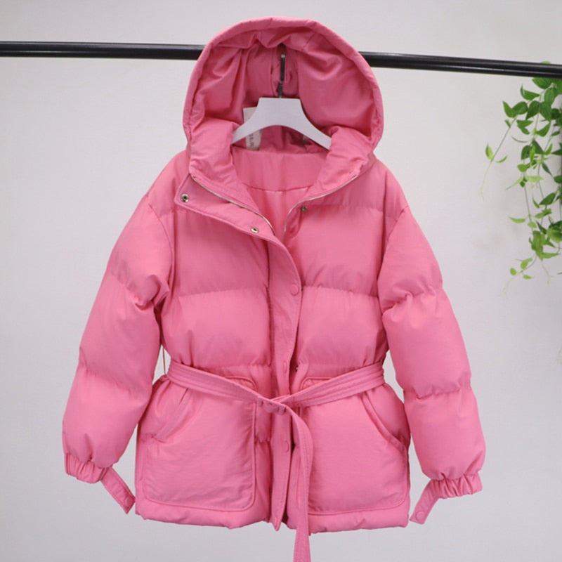 Krohn-e | Damen-Steppjacke mit Gürtel "Street Chic"