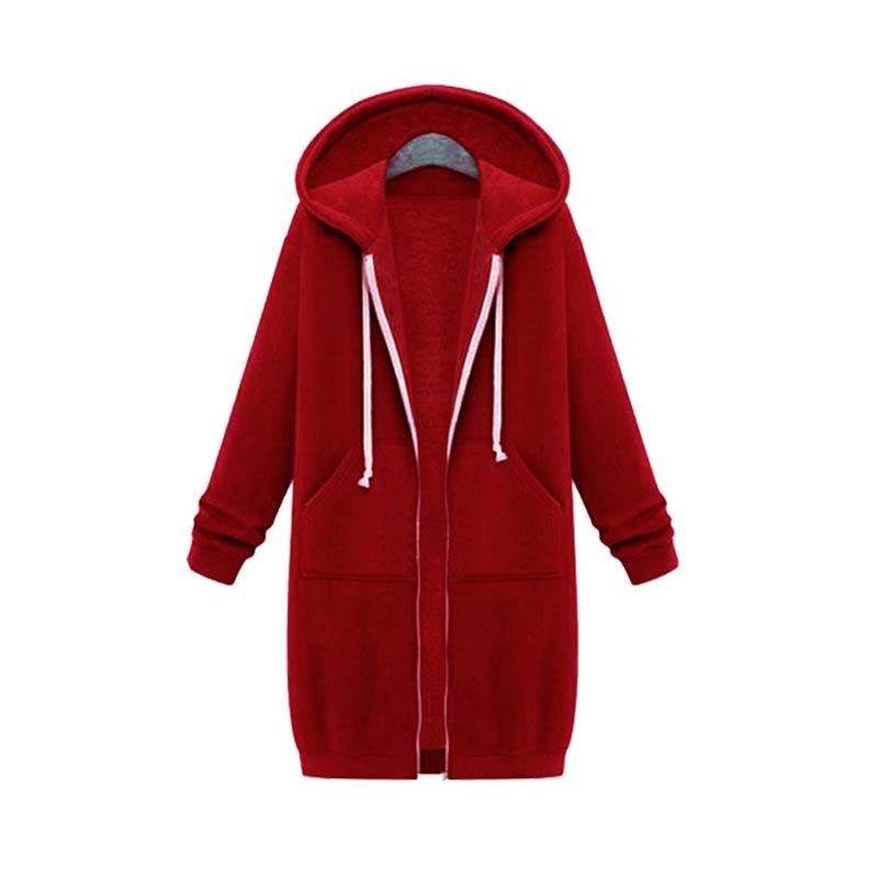 Krohn-e | Chic lange Sweatshirtjacke
