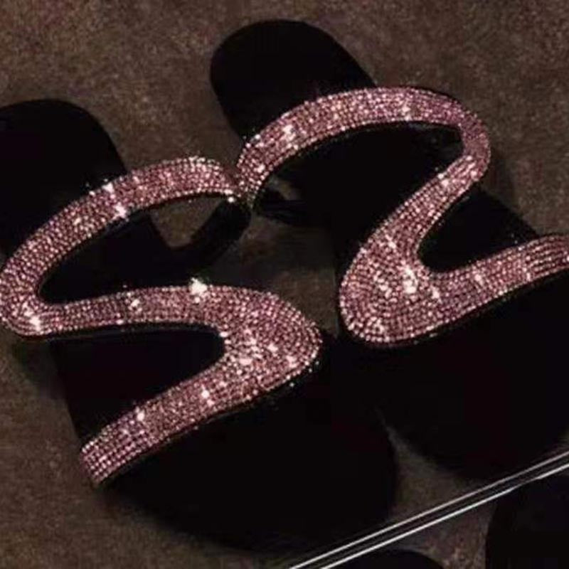 Raffinierte Kristall-Sandalen von Novi