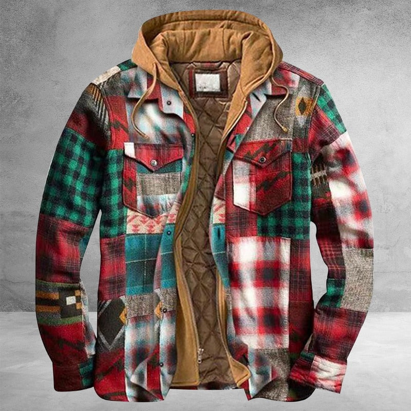 Varun gemusterte Jacke