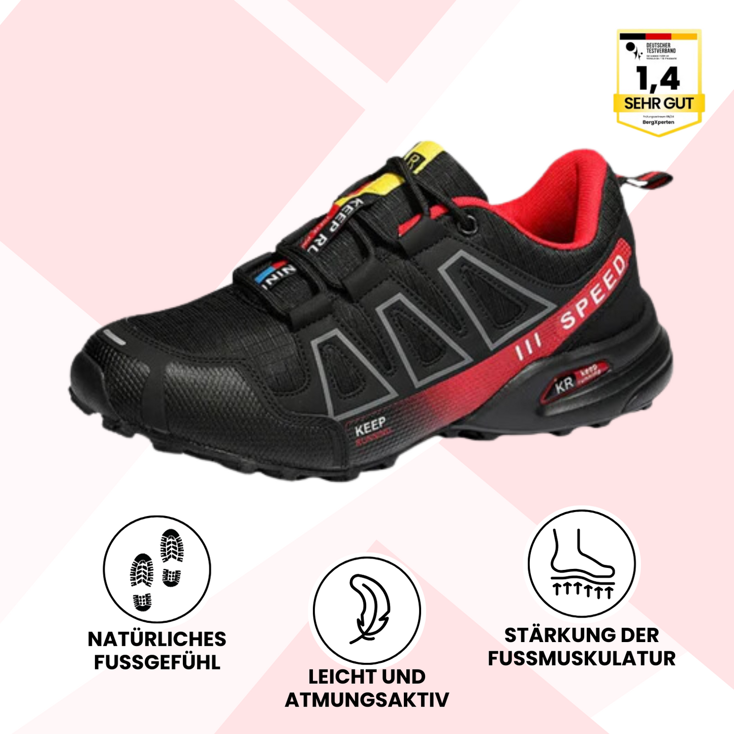 Krohn-e ergonomische Wanderschuhe zur Schmerzlinderung