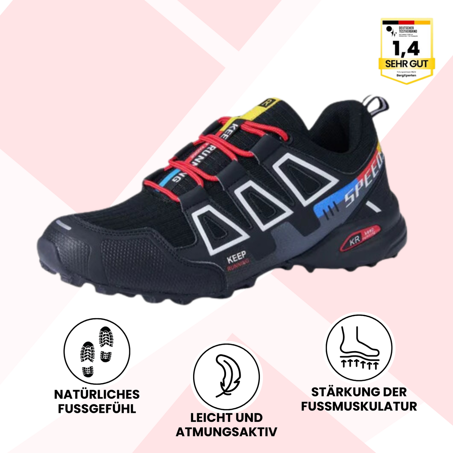 Krohn-e ergonomische Wanderschuhe zur Schmerzlinderung