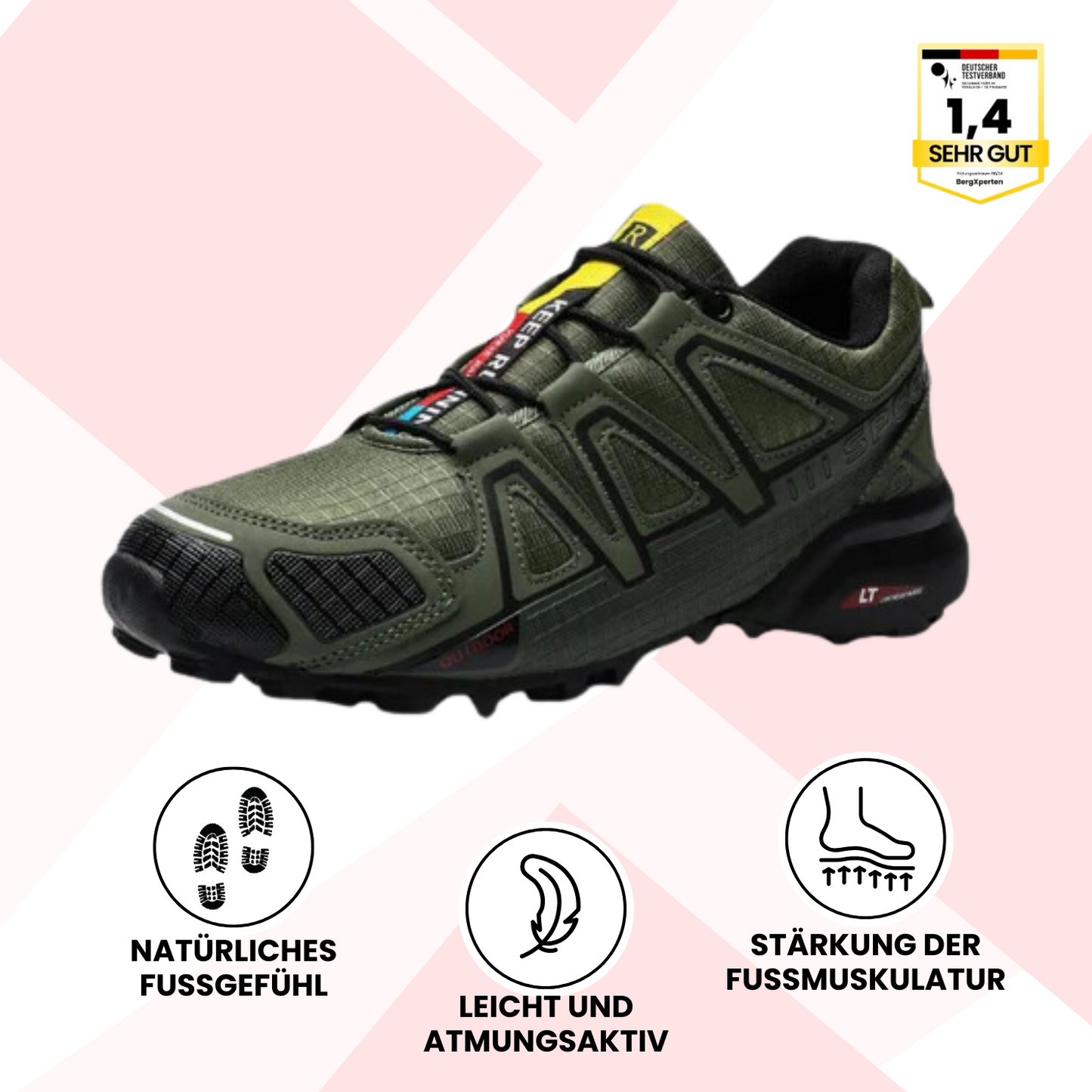 Krohn-e ergonomische Wanderschuhe zur Schmerzlinderung