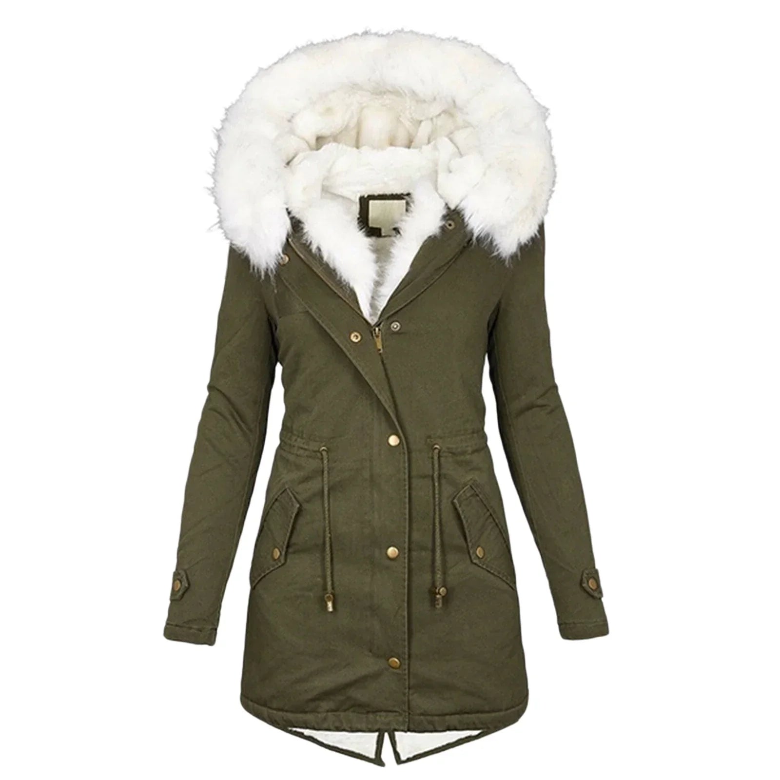 Krohn-e | Modische, Lange Winterjacke