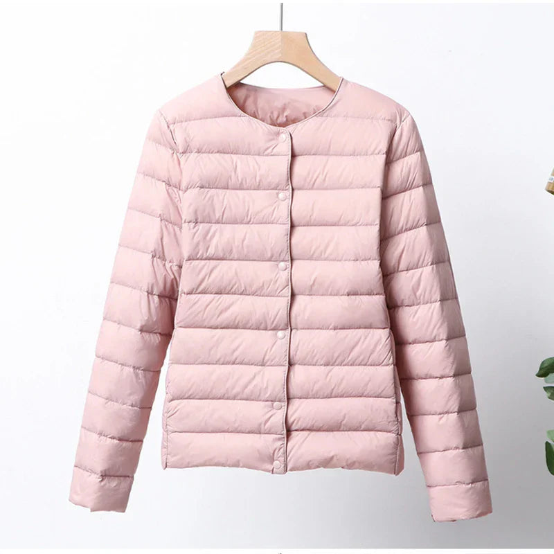 Krohn-e | Faltbare Pufferjacke mit Druckknopfverschluss