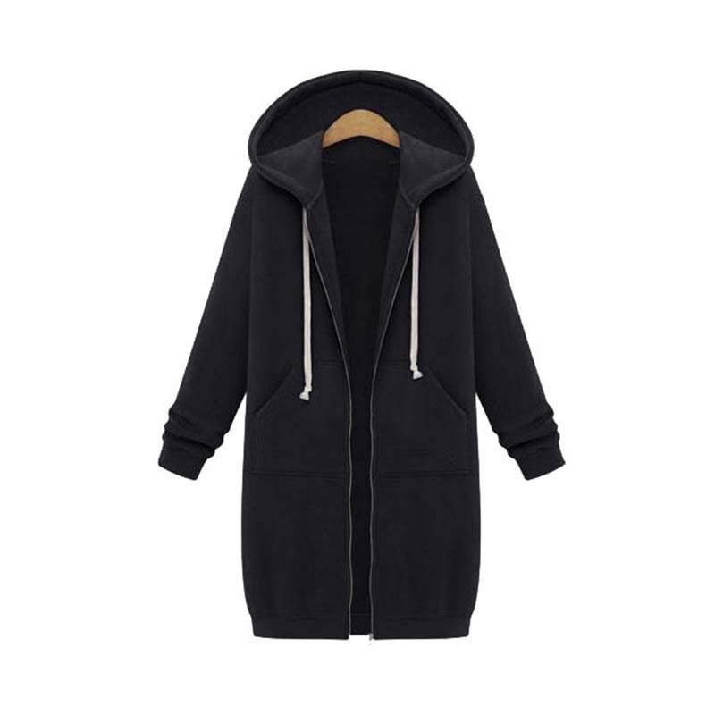 Krohn-e | Chic lange Sweatshirtjacke