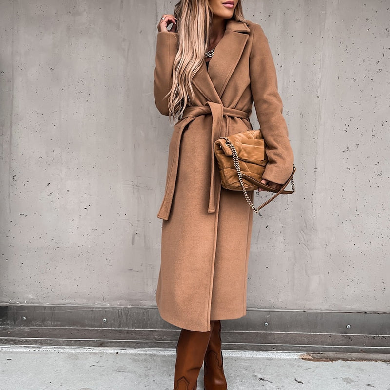 Krohn-e | Winterjacke mit Bindegürtel