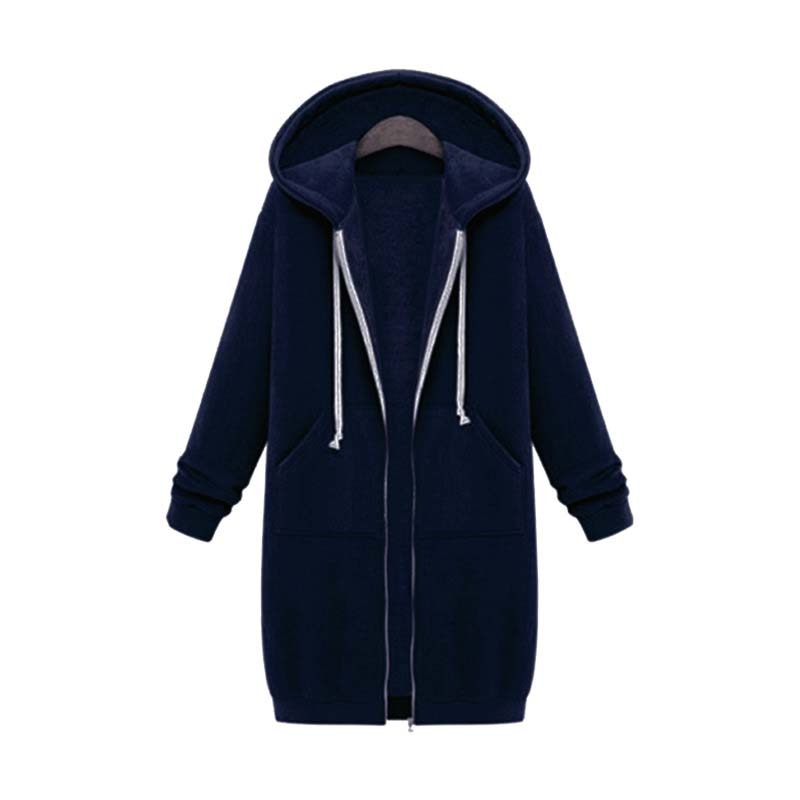 Krohn-e | Chic lange Sweatshirtjacke