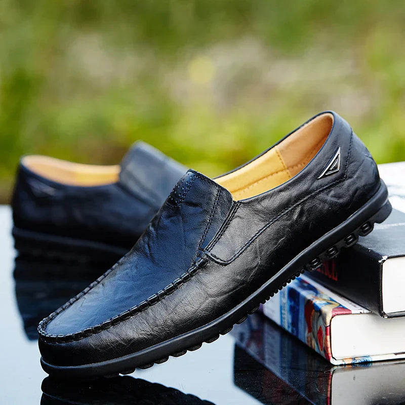 Luxuriöse Herren-Loafer aus echtem Leder