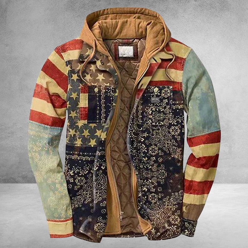 Varun gemusterte Jacke