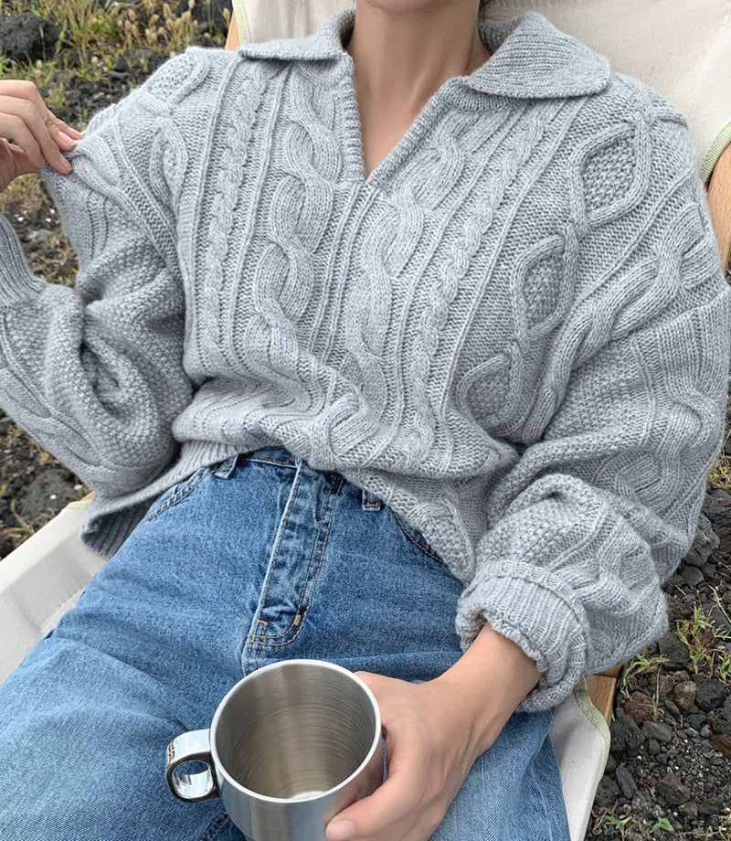 EMBER Retro Pullover Sweater