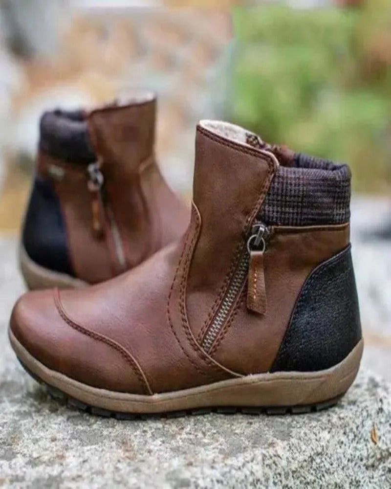 Krohn-e | Wasserdichte Orthopädische Stiefel mit Hochwertigem Reißverschluss