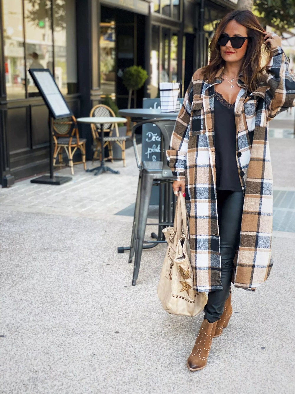 Krohn-e | Flanell Karotrenchcoat
