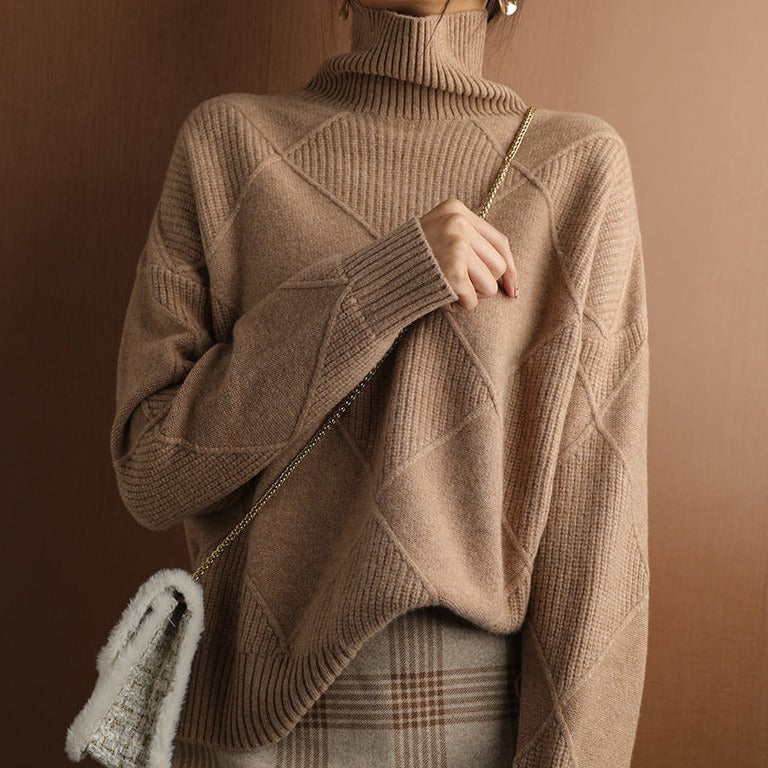 Krohn-e | Grober Pullover für Frauen