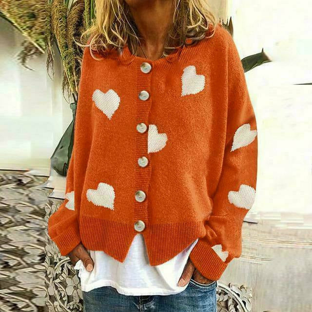 Krohn-e | Strickjacke mit Herzdruck