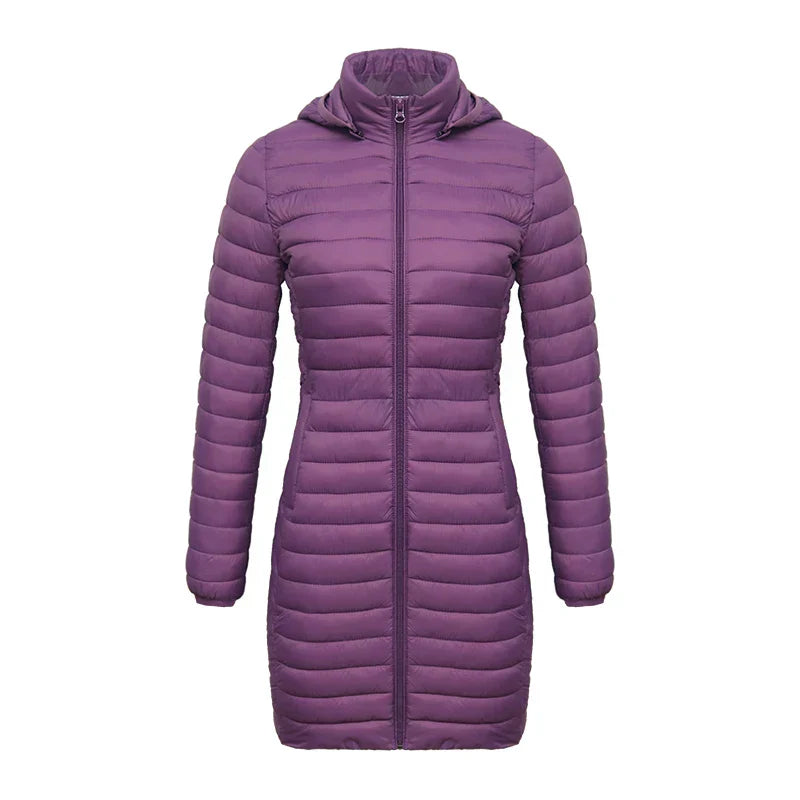 Krohn-e | Slim Fit Abnehmbare Kapuze Reißverschluss Baumwolle Winterjacke