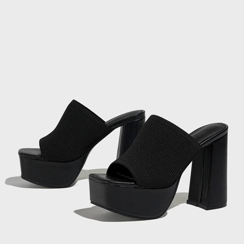 KROHN-E Damen Plateau-Sandalen Verstellbare Riemen Gepolsterte Sohle