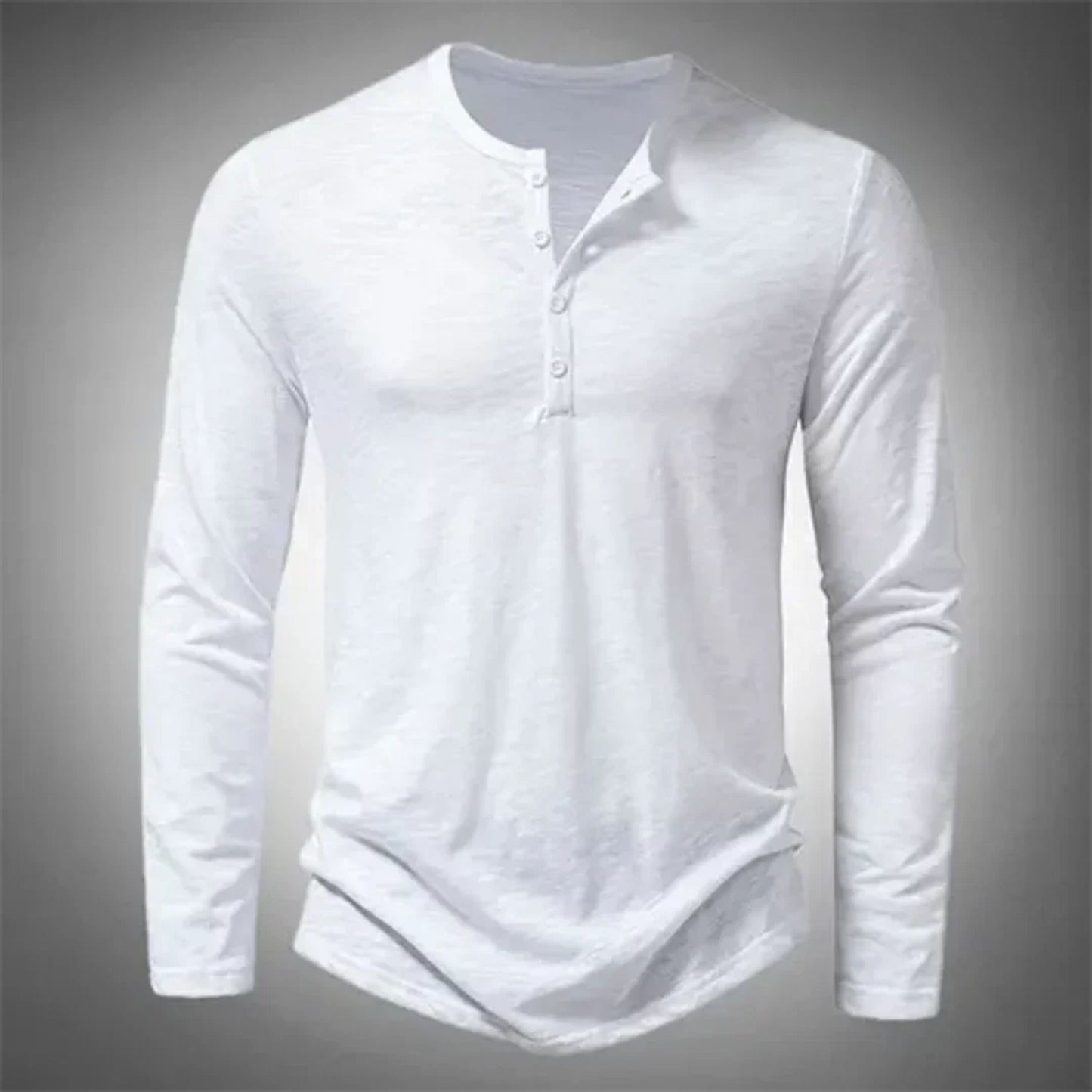 Tyler | Herren Henley Langarmshirt Slim Fit Casual Herbst