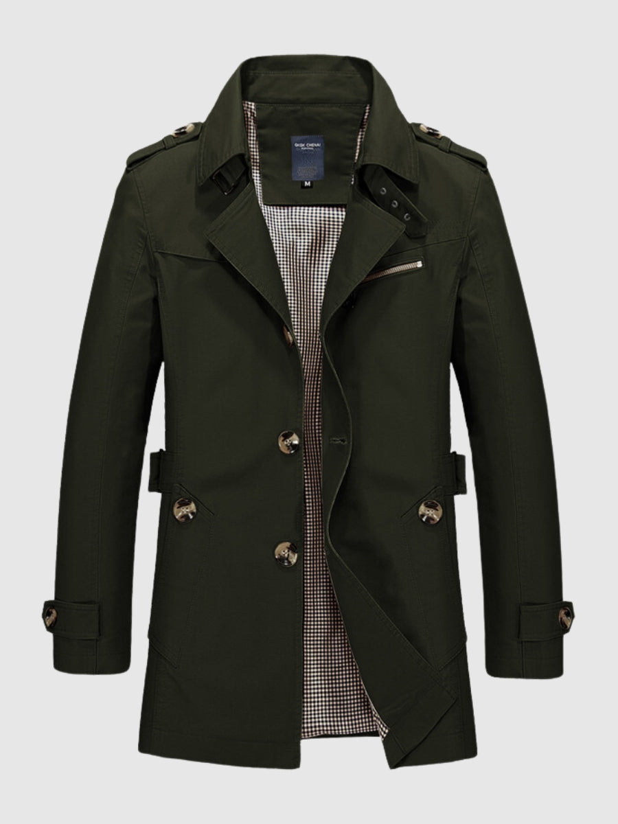 Krohn-e | Elegante Herrenjacke Baumwolle Elegant und Vielseitig