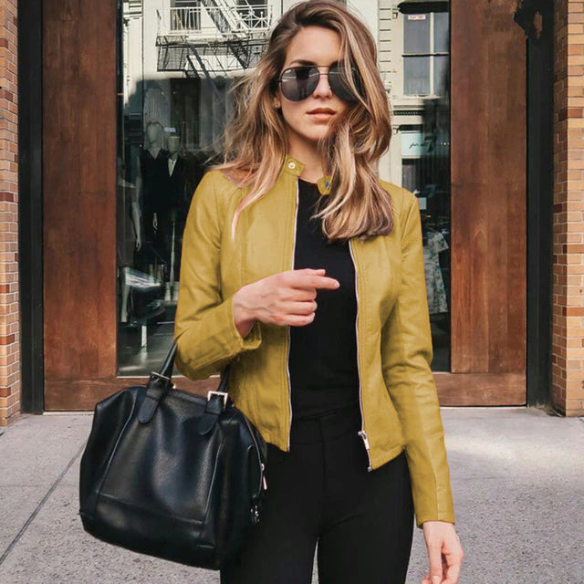 Krohn-e | Elegante Lederjacke - Zeitloser Stil