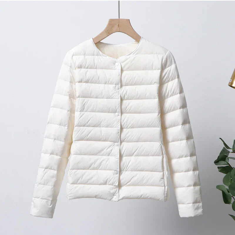 Krohn-e | Faltbare Pufferjacke mit Druckknopfverschluss